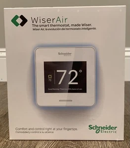Schneider Electric WiserAir10WHTUS Home Wifi Smart Programmable Thermostat NIB - Picture 1 of 5