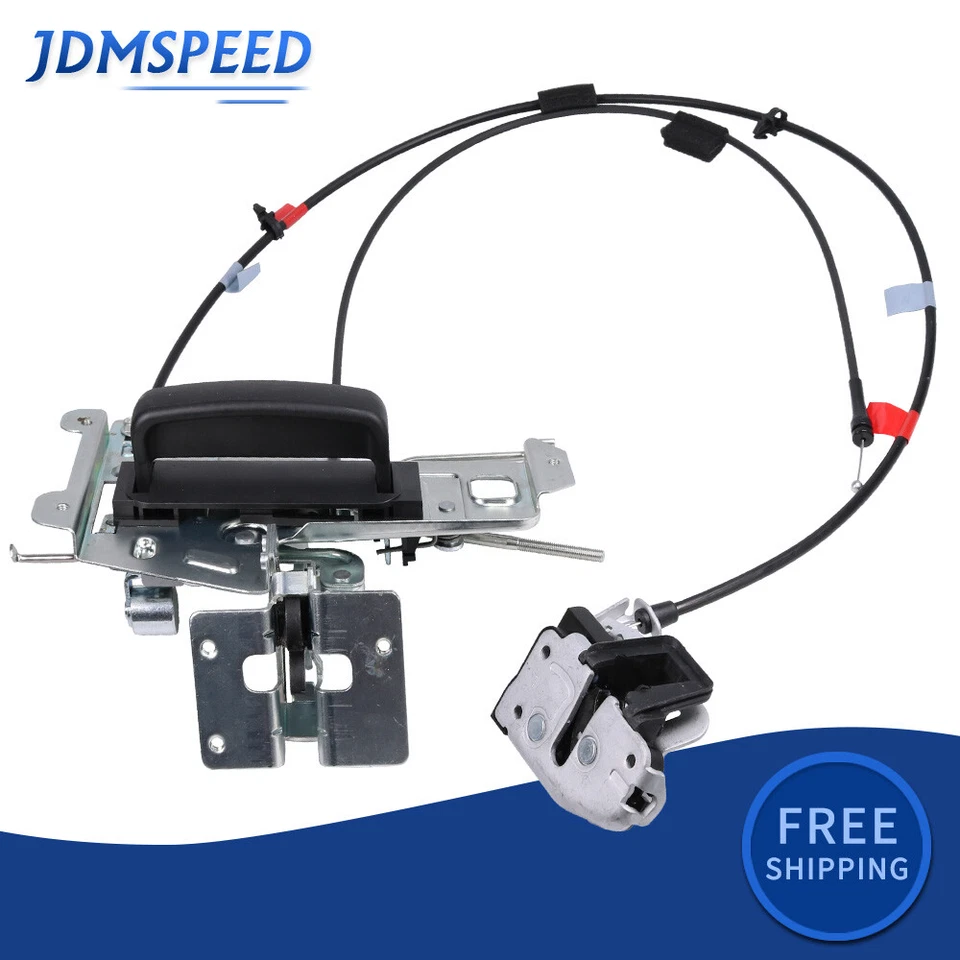 New Right Sliding Door Latch Assembly W/cable For 1992-2019 Ford E150 E350 E250 - Image 1 of 4