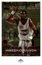 1997 Topps Stadium Club Class Acts #CA7 Hakeem Olajuwon/Clyde Drexler