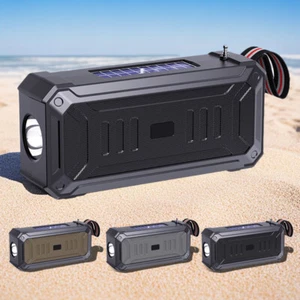 Wiederaufladbare Solar Bluetooth Lautsprecher FM Radio Lampe TF USB Musik Player - Bild 1 von 12