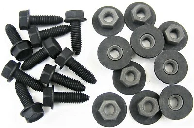 TOYOTA Body Bolts & Nuts- M8-1.25 x 25mm Long- 13mm Hex- 20pcs (10ea)- #371 - Image 1 of 4