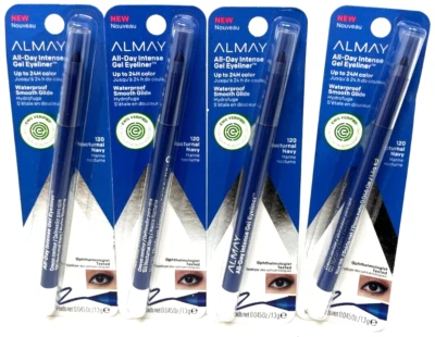 (4) Almay All-Day Intense Gel Eyeliner Sealed 0.045 oz 120 - Nocturnal Navy - Image 1 of 3