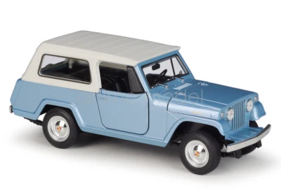 WELLY 1:24 Scale 1967 Jeepster Commando Station Wagon Diecast Metal Car Gift - Image 1 of 4