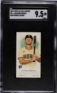 2024 Topps Allen & Ginter - Mini Design Variations Jackson Merrill #RD-6 (RC) - Picture 1 of 2