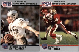 1990 Pro Super Bowl XXV Silver Anniversary HOF Football -  PICK YOUR CARD