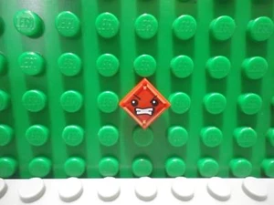 Lego 1 Rojo 1x1 Azulejos Impresos Cara Criptomita NUEVO - Imagen 1 de 1