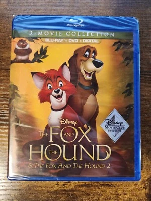 FOX AND THE HOUND 1 & 2 BLU RAY DVD 2 Movie Collection Disney NEW - Image 1 of 2