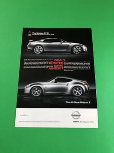 2009 2010 NISSAN GTR 370-Z 370Z ORIGINAL PRINT AD ADVERTISEMENT PRINTED - Picture 1 of 1