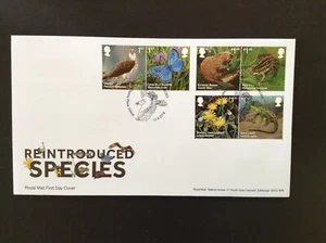 Set specie reintrodotte 2018 su copertina primo giorno non indirizzata - Osprey Place SHS - Foto 1 di 1