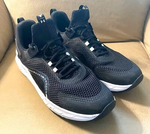 Men's Under Armour Blood Sweat Respect Athletic Shoes Sz 12.5 Black - Picture 1 of 5