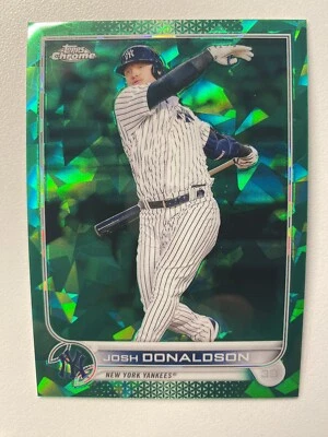 2022 Topps Chrome Update Sapphire Edition Green #US74 Josh Donaldson /75 Yankees - Image 1 of 2