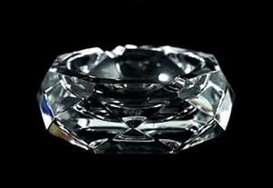 RARE COLLECTIBLE FRENCH FRANCE BACCARAT CRYSTAL CIGARETTE CIGAR PIPE ASHTRAY - Picture 1 of 2