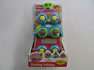 Fisher-Price Stack N Surprise Blocks Stacking Vehicles 6-36 mos Mattel New - Picture 1 of 5