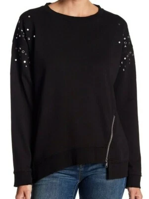 Новый с Ярлыками JOE'S SzM украшенный гвоздики длинным рукавом толстовка в черном - Изображение 1 из 4
