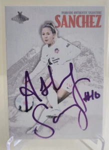 2022 PARKSIDE NWSL PARAMOUNT ASHLEY SANCHEZ ON CARD AUTO MONT BLANC PURPLE INK B - Bild 1 von 2