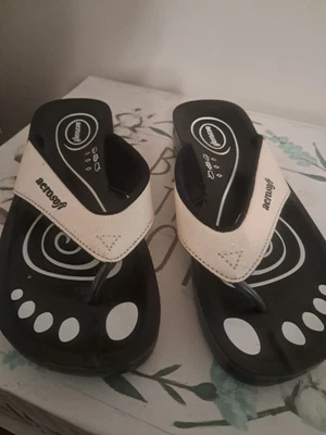 Womens Light Pink and Glitter Aerosoft Flipflops Size 39 US 8 - Image 1 of 4