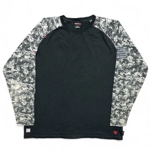 Camisa Ariat FR Para Hombres XL Resistente al Fuego Trabajo Manga Larga Azul Marino CAT Camuflaje - Imagen 1 de 6