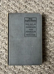 Lake English Classics ~ MACAULAY'S ESSAYS on ADDISON and JOHNSON 1903, Hardcover - Picture 1 of 12