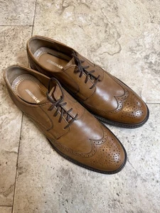 Johnston Murphy Wing Tip Oxford Brown Mens 11 M Shoe - Picture 1 of 5