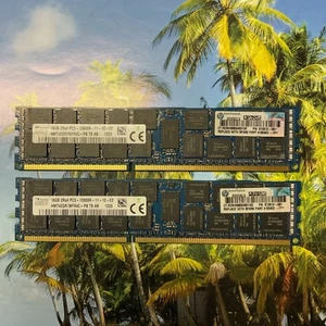 HMT42GR7MFR4C-PB HYNIX 16GB PC3-12800R DDR3-1600 ECC Registered 1.5V Memory - Picture 1 of 3