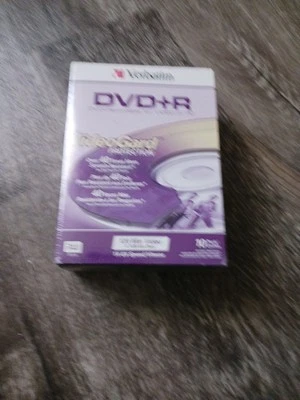 Verbatim DVD+R RW VideoGard Scratch Protection 10 Pack Discs New - Image 1 of 4