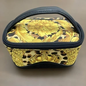 Gianni Versace Vintage Pouch Tasche Leopardenmuster in Schwarz & Gelb Damen - Bild 1 von 24