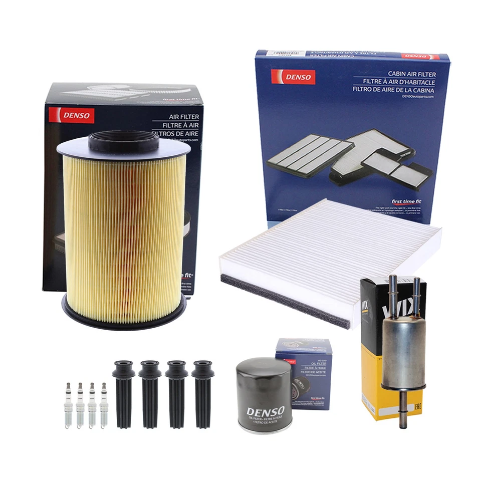 Kit de afinación Denso NGK 4 bujías y botas Kit para Ford Focus ST 2.0 L4 Turbo 9 Foto 1 de 2