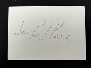 JACKIE JOYNER KER - AMERICAN GOLD MEDAL OLYMPIAN - SUPERB SIGNED WHITE CARD - Picture 1 of 1
