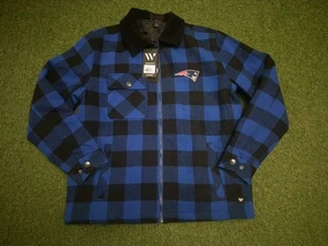 Wild Collective New England Patriots Flannel Jacket Men's Medium NWT MSRP $120 - Bild 1 von 10