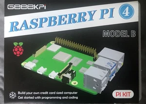 Raspberry Pi 4 Model B 4GB Plastic Case+ 64GB SD Card, Starter Kit  - Picture 1 of 3
