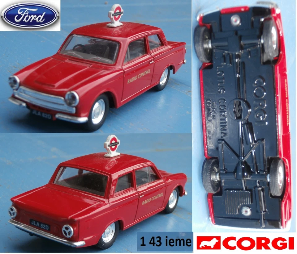 Ford Lotus cortina london transport rouge 1/43 d'origine corgi classics 98165 - Photo 1/4