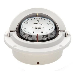 Ritchie F-83W Voyager Compass - Flush Mount - White - Picture 1 of 5