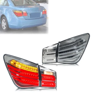 LED Tail Lights for Chevrolet Chevy Cruze 2010-2015 Black Rear Lamps Assembly - Picture 1 of 5
