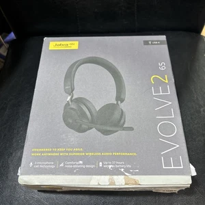 Jabra Evolve2 65 Stereo Wireless Headset (CANCELLING UC, USB-A) - Black - Afbeelding 1 van 6