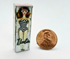 NEW! Miniature 1:6 scale ORIGINAL BARBIE doll size Dollhouse TOY BOX 3 pc set