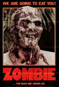 Zombie ...the Dead are Among US! Lucio Fulci 1979 Poster 24in x 36in NOT FRAMED - Picture 1 of 2