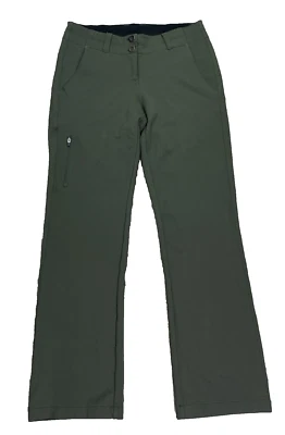 Calça Title Nine mistura de rayon ponte verde oliva bolso de carga reta tamanho 6 - Imagem 1 de 4