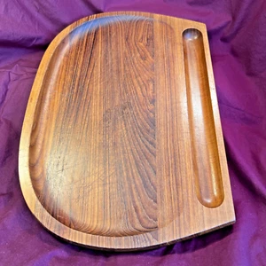 Tabla de cortar/tallar profesional de teca inclinada Dansk Dinamarca vintage danesa mod - Imagen 1 de 20