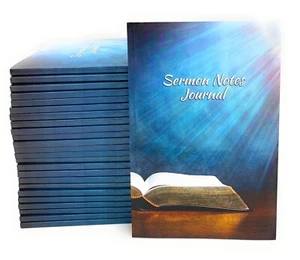 Bible Sermon Notes Journal | Bundle of 25 Copies of Sermon Notebook - Picture 1 of 4