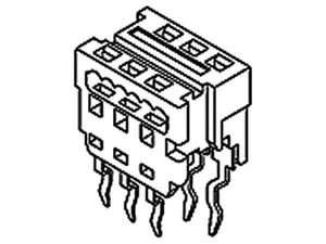 90584-1314 cable line plate PIN: 14 1.27mm IDC,THT for flat cable MOLEX - Picture 1 of 1
