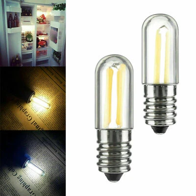 Dimmable Mini LED Fridge Light E14 E12 1W 2W 4W Filament COB Bulbs Home Lamp RO - Image 1 of 4