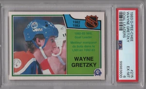 Wayne Gretzky LL 1983-84 O-PEE-CHEE 83-84 NO 215 PSA 6 93849 - Bild 1 von 2
