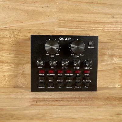 Tzumi ON AIR Black Bluetooth/Wired Audio Jacks Live Broadcast Wave Sound Mixer - Image 1 of 4