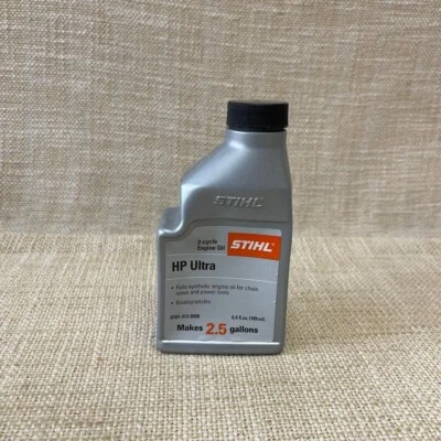 Aceite STIHL 0781 313 8008 HP Ultra 2 ciclos 6,4 oz hace 2,5 galones MiX Foto 1 de 4