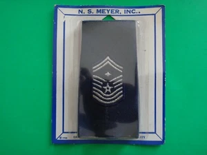 Par de charreteras grandes USAF SR. MASTER SARGEANT con DIAMANTE, por NS MEYER *Nuevo* - Imagen 1 de 3