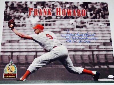 FRANK HOWARD AUTOGRAPHED 16x20 PHOTO (WASHINGTON SENATORS) - JSA COA! - Image 1 of 4
