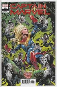 CAPTAIN MARVEL #13 (2019) VENOM ISLAND VARIANT ~ LAST AVENGER PART 2 ~ NM+ 9.6 - Picture 1 of 2