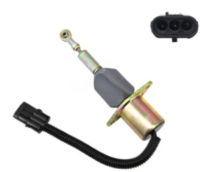 Fuel Shut Off Solenoid Valve 3930234 24V for Cummins Komatsu PC300-7 PC350-7 - Image 1 of 2