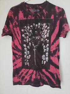 Post Malone Teen's T-Shirt Size Small Red Black Tye Dye Wrap Runaway Tour 2019 - Picture 1 of 6