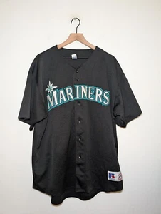 Maglia Vintage Russell Athletic Autentica Seattle Mariners MLB Uomo 2XL (DIFETTO) - Foto 1 di 11